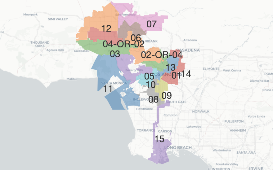 Commission Proposes New LA City Council District Map, But Council
